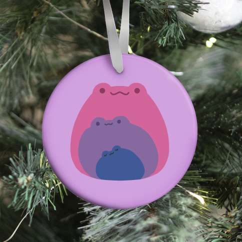 Frogs In Frogs In Frogs Bisexual Pride Ornament
