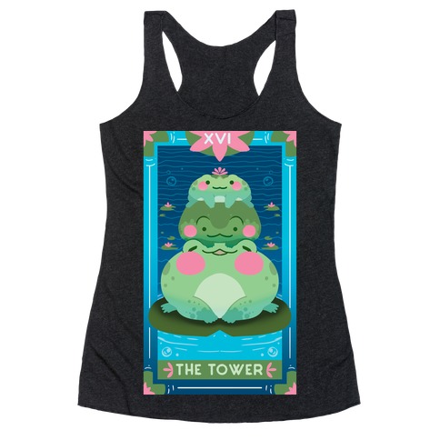 The Tower of Frogs Racerback Tank Top
