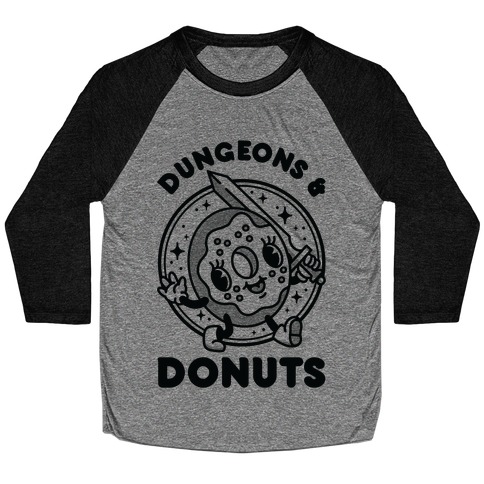 Dungeons and Donuts Baseball Tee