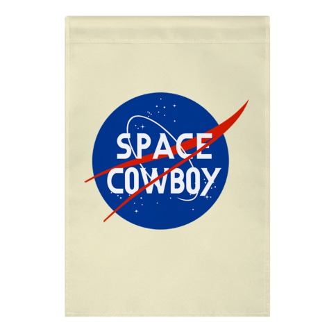 Space Cowboy Parody Garden Flag