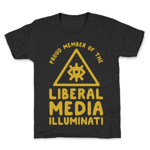 Liberal Media Illuminati Kids T-Shirt