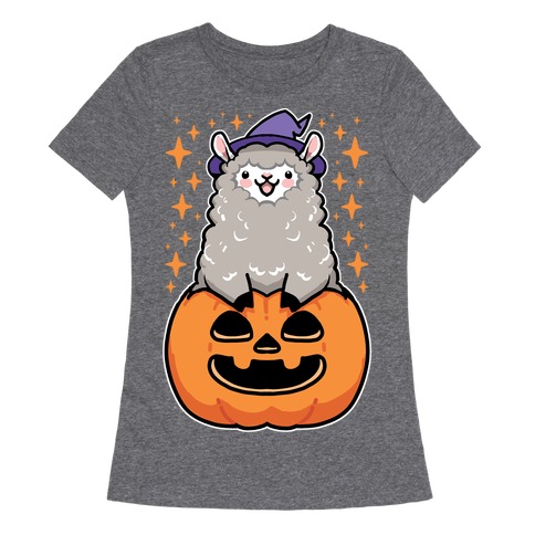 Cute Halloween Alpaca Womens T-Shirt