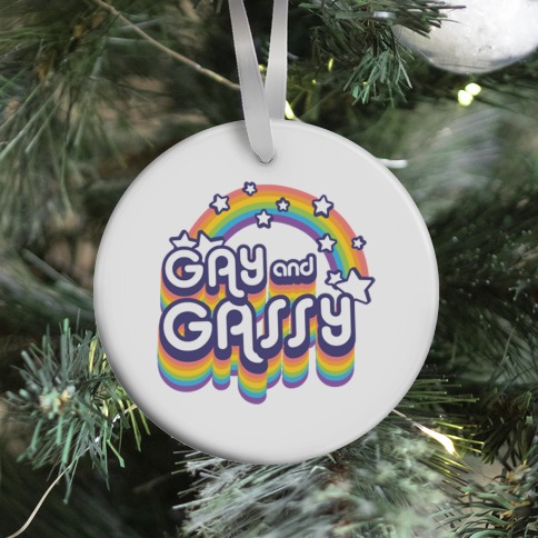 Gay and Gassy Rainbow Ornament