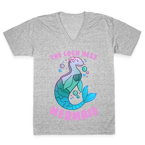 The Loch Ness Mermaid V-Neck Tee Shirt