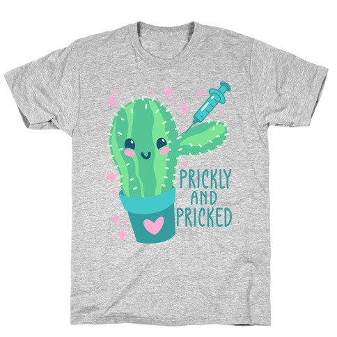 Prickly And Pricked Cactus T-Shirt