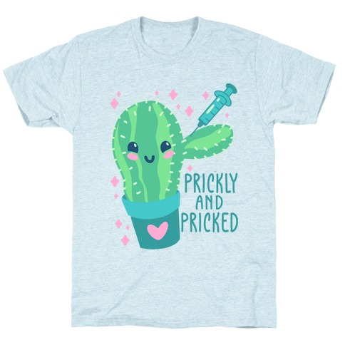 Prickly And Pricked Cactus T-Shirt
