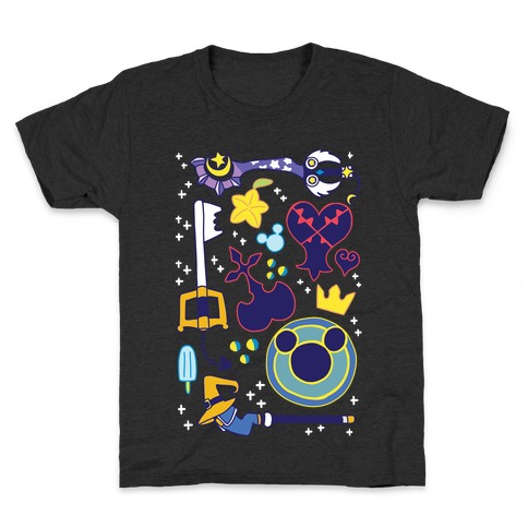 Kingdom Hearts pattern Kids T-Shirt