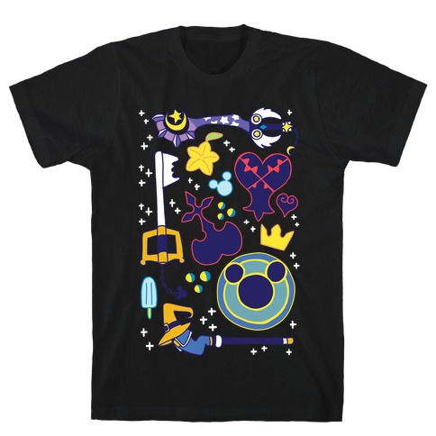 Kingdom Hearts pattern T-Shirt