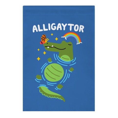 Alligaytor (Gay Alligator) Garden Flag