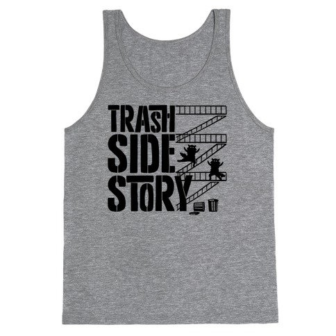 Trash Side Story Raccoon Parody Tank Top