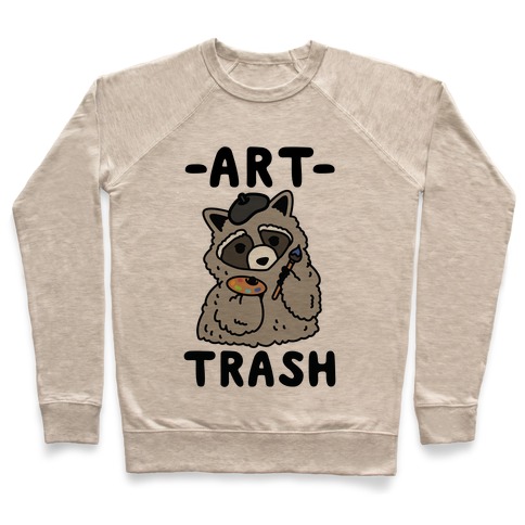 Art Trash Raccoon Pullover
