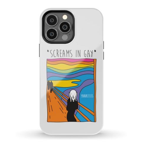 Screams In Gay Edvard Munch Parody Phone Case