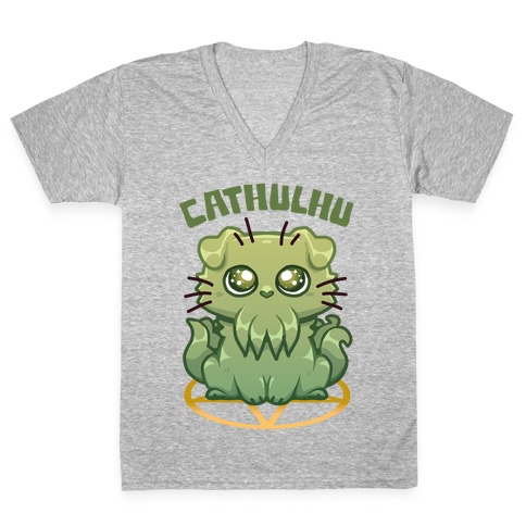 Cathulhu V-Neck Tee Shirt