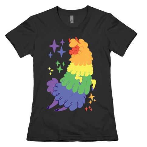 Gay Llama Womens T-Shirt