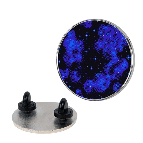 Pixelated Blue Nebula Pin