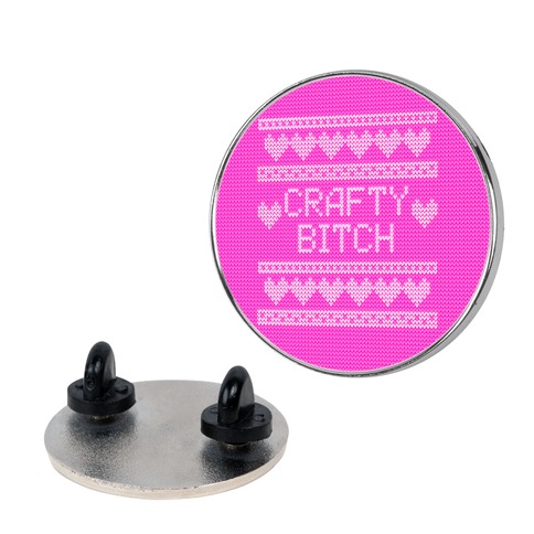 Crafty Bitch Knitting Pattern Pin