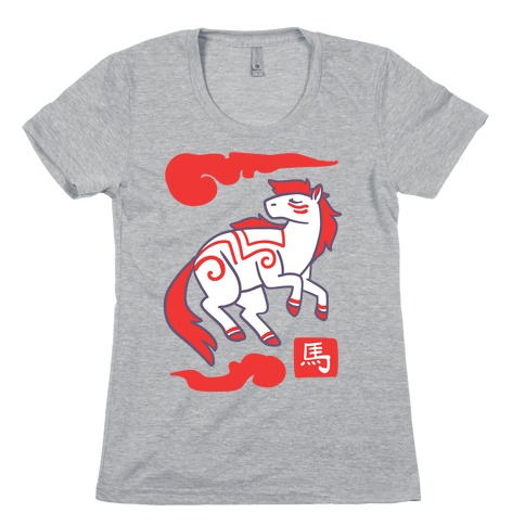 Horse - Chinese Zodiac Womens T-Shirt