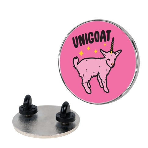 Unigoat Goat Unicorn Pin