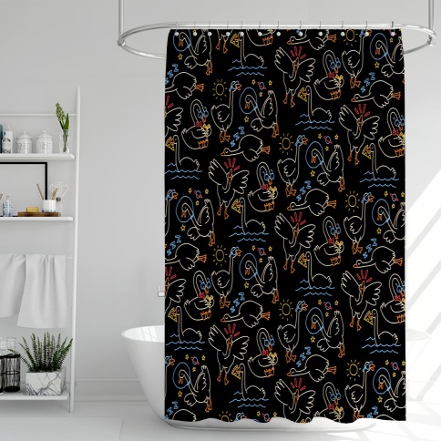 Silly Goose Studies Shower Curtain