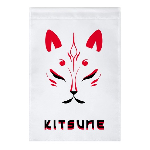 Kitsune Face Garden Flag