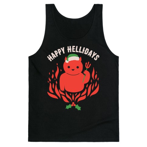 Happy Hellidays Christmas Devil Tank Top