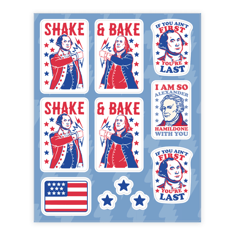 Shake & Bake Patriotic Stickers Sticker | LookHUMAN