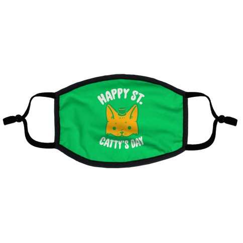 Happy St. Catty's Day Flat Face Mask