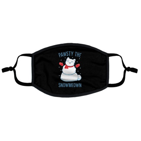 Pawsty The Snowmeown Flat Face Mask
