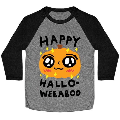 Happy Hallo-Weeaboo Pumpkin Baseball Tee