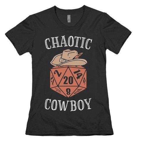 Chaotic cowboy Womens T-Shirt