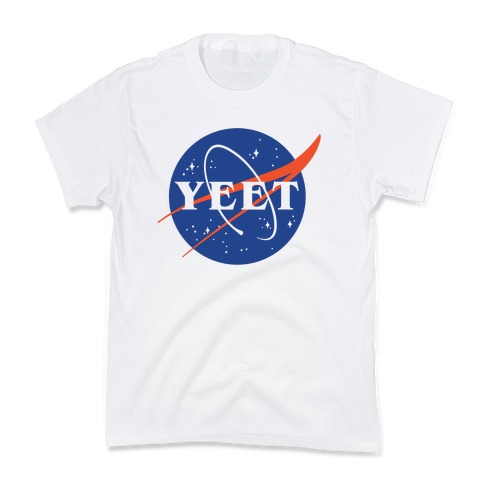 Yeet Nasa Logo Parody Kids T-Shirt