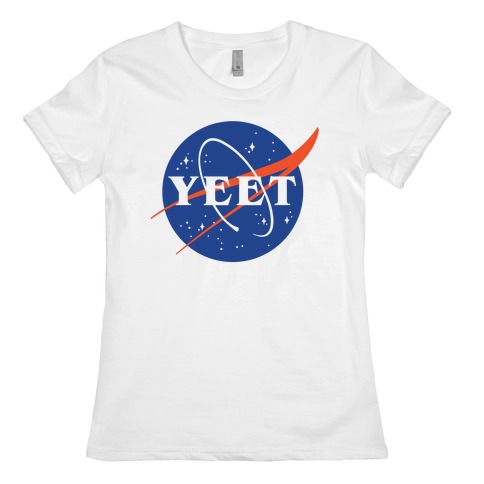 Yeet Nasa Logo Parody Womens T-Shirt