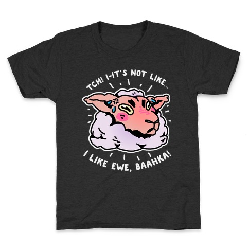 Tsundere Sheep Kids T-Shirt