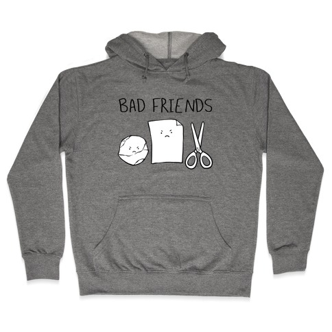 Bad Friends Parody (black) Hooded Sweatshirt