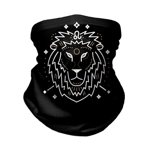 Astrology Leo Lion Neck Gaiter