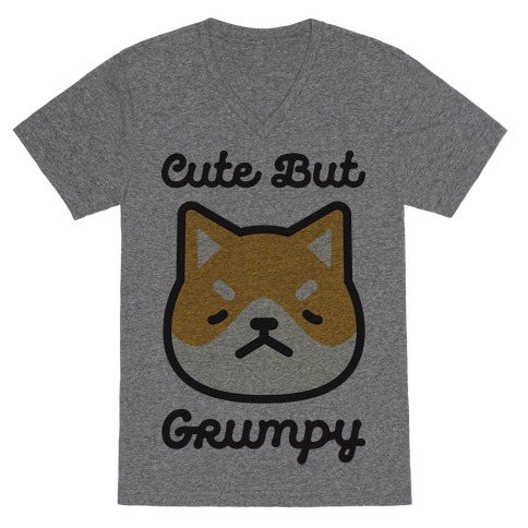 Cute But Grumpy Baby V-Neck Tee Shirt