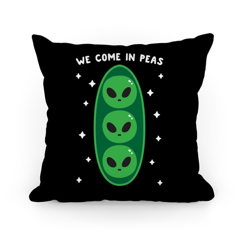 We Come In Peas Pillow
