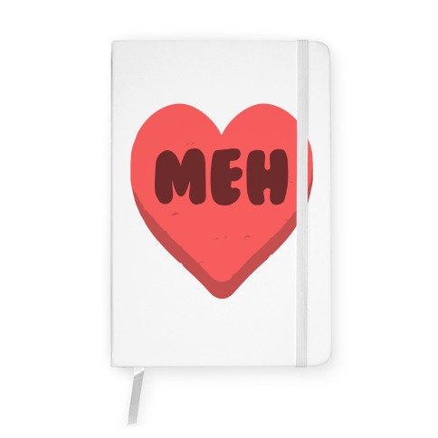 Valentine's Day Heart Meh Notebook
