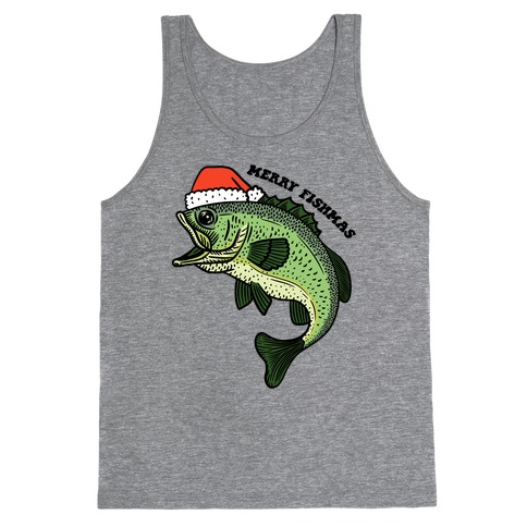 Merry Fishmas Bass Tank Top