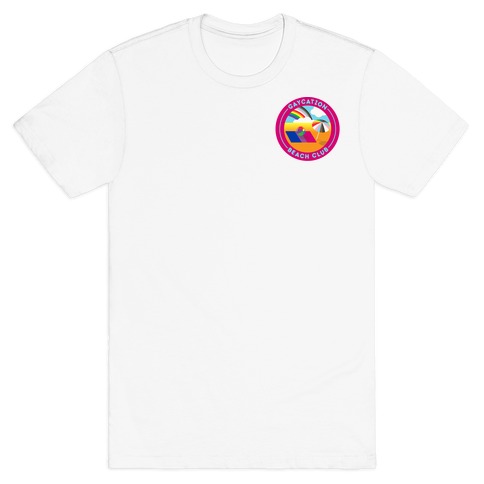 Gaycation Beach Club Patch Version 2 T-Shirt