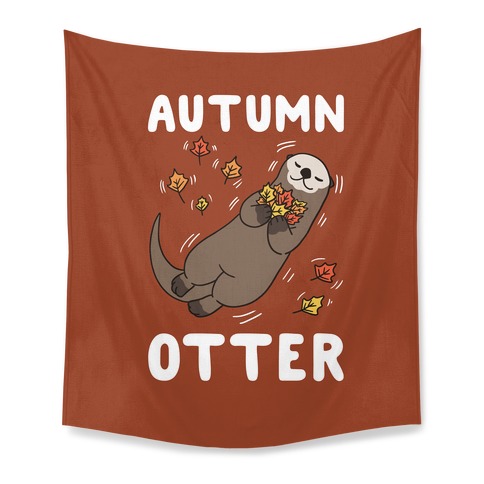 Autumn Otter Tapestry