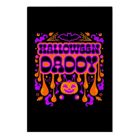 Retro Halloween Daddy Garden Flag