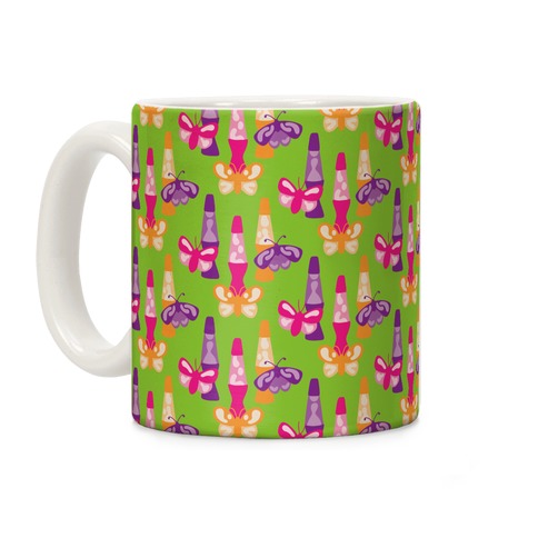 Groovy Moth Pattern Coffee Mug