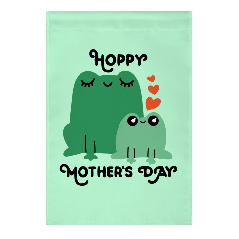 Hoppy Mother's Day Frogs Garden Flag