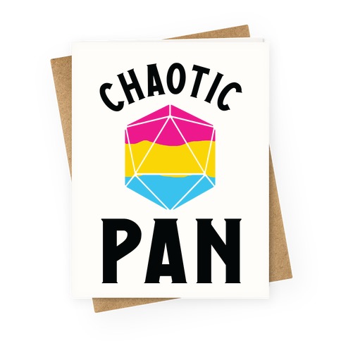 Chaotic Pan Greeting Card