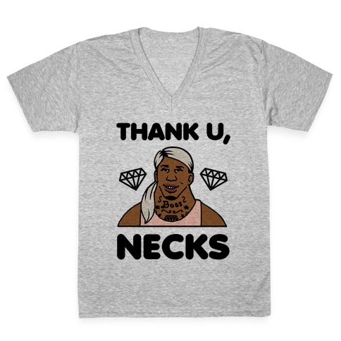 Thank U, Necks V-Neck Tee Shirt