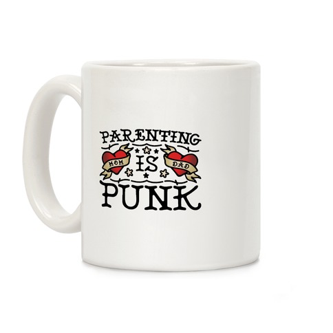 Parenting Is Punk Mom and Dad Coffee Mug