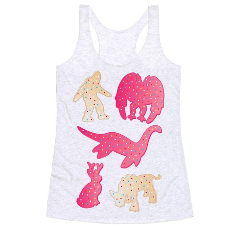 Frosted Cryptid Crackers Racerback Tank Top