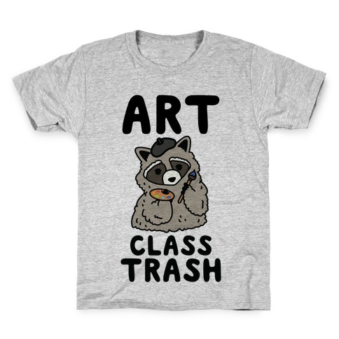 Art Class Trash Raccoon Kids T-Shirt