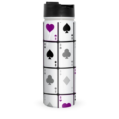 Asexual Aces Pattern Travel Mug
